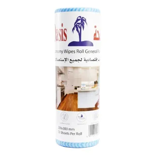 Oasis Economy Kitchen Wipes Roll General Purpose 250X300mm