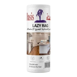 Oasis Lazy Kitchen Rag 250X30mm 50 Sheets Per Roll