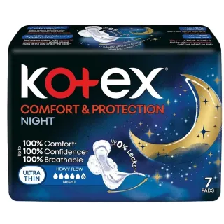 Kotex Comfort & Protection Ultra Thin Pads Night 7 Pieces