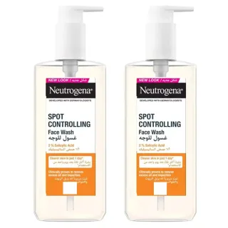 Neutrogena Spot Controlling Facial wash 200mlx2 Pieces