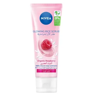 مقشر Nivea Face Glowing Rice Skin Dry & Sensitive Rice Organic & Bio Raspberry 75 مل