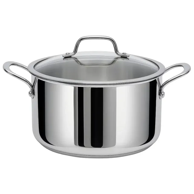 Prestige Tri-Ply Steel Stainless Casserole 26cm with Lid