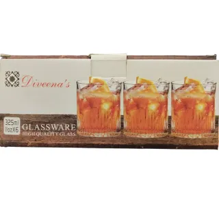Diveenas Juice Glass Set HW01849 325mlx6 Pieces
