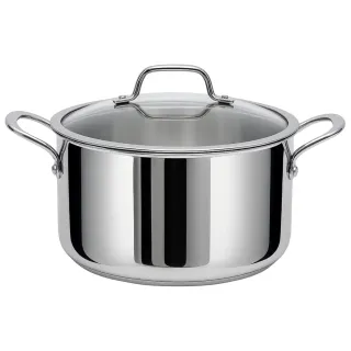 Prestige Tri-Ply Steel Stainless Casserole 28cm with Lid