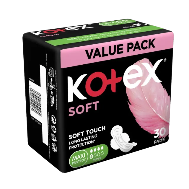 Kotex Sanitary Pads Maxi Thick Super 30 Pads