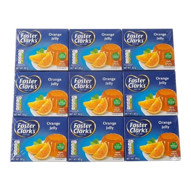 Foster Clark's Orange Jelly 80gx12 Pieces
