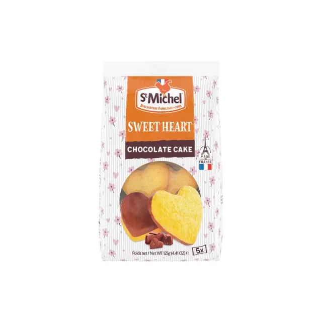 St. Michel Sweet Heart Chocolate Cake 125g