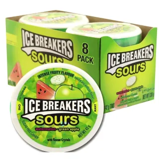 Ice Breakers Sours Green Apple 42gx8 Pieces