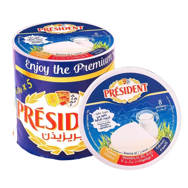 جبن مثلثات بريزيدنت 120 جم × 5 عبوة