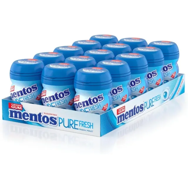 MENTOS GUM FRESH MINT NANO BTL 20GX15