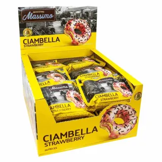 Massimo Strawberry Donuts 50gx24 Pieces