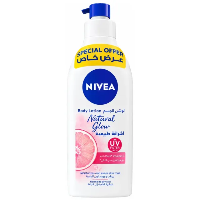 Nivea Body Lotion Natural Glow Normal to dry Skin 625ml