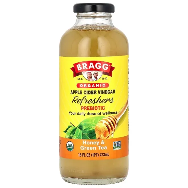 Bragg Organic Apple Cider Vinegar Honey & Green Tea 473 ml