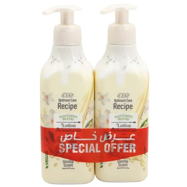 EVA Optimum Care Soothing Blend Lotion 370mlx2 Pieces