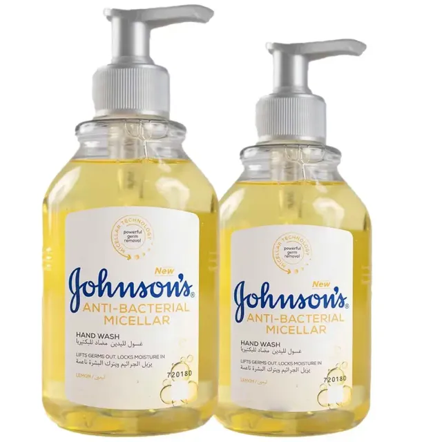 Johnson's Antibacterial Micellar Lemon Handwash Assorted 500ml+300ml