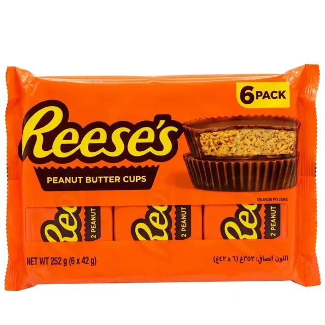 Reese's Chocolate Peanut Butter Cups 252gx6