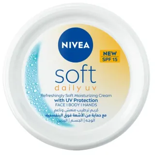 Nivea Soft Daily UV Moisturizing Cream SPF 15 Face, Body & Hands 100ml