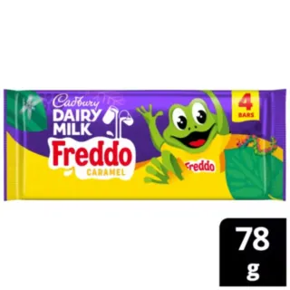 Dairy Milk Caramel Freddo Chocolate Bar 4 Pack Multipack 78g (4 x 19.5g