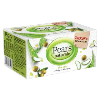 Pears Naturale Detoxifying Soap Bar With Aloe Vera Extract 125gx4 Pieces