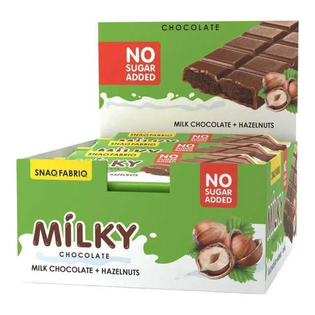 Snaq Milky Chocolate & Hazelnut 55gx30 Pieces