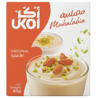 أكل مهلبية بالخوخ 85غم