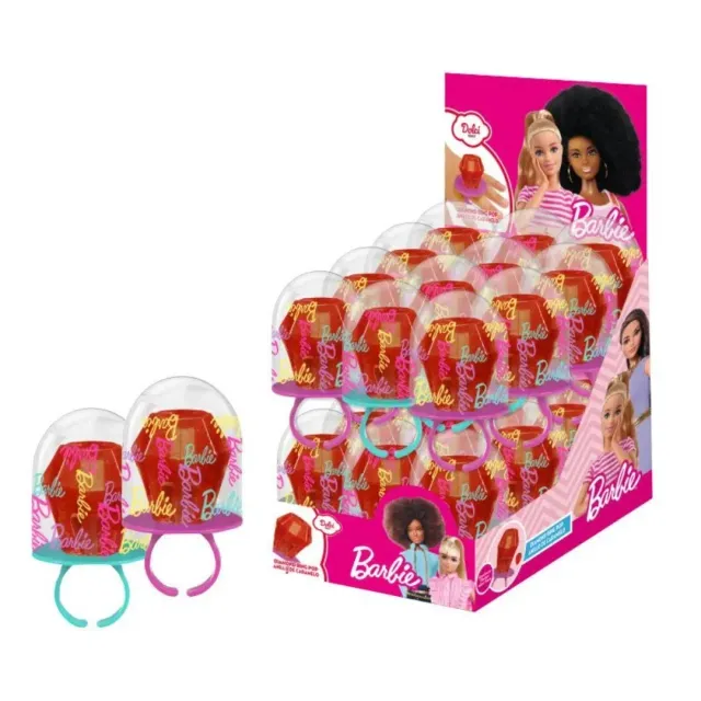 Barbie Ring Pop Candy 15gx24 Pieces
