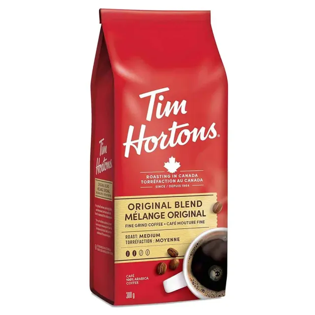 Tim Hortons Original Blend Medium Roast Ground Coffee 300g