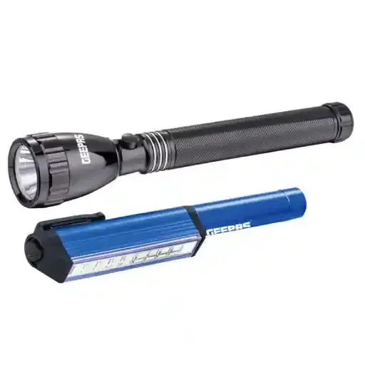 Geepas 2-in-1 Rechargeable LED Flashlight GFL4647