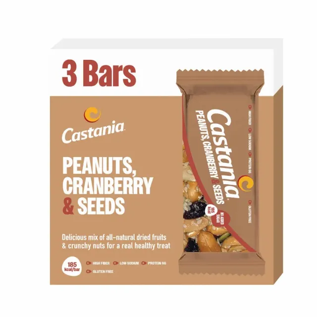 Castania Pnuts Cranberry &Seeds Nas Bar 38G