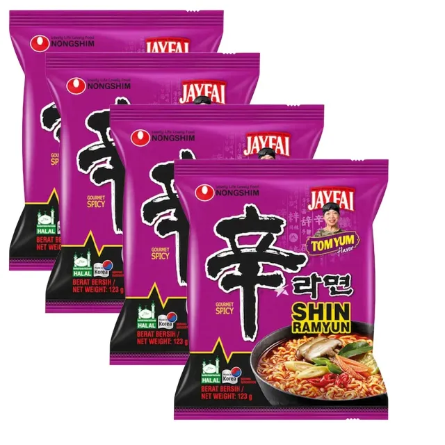 NongShim Shin Ramyun With Tomyum Flavour 123gx4 Pieces