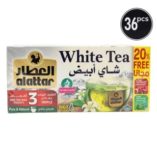 شاي أبيض من العطار 36 جم (كيس شاي)