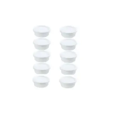 Al Jattal Plastic Tub Transparent 250cc 10pcs