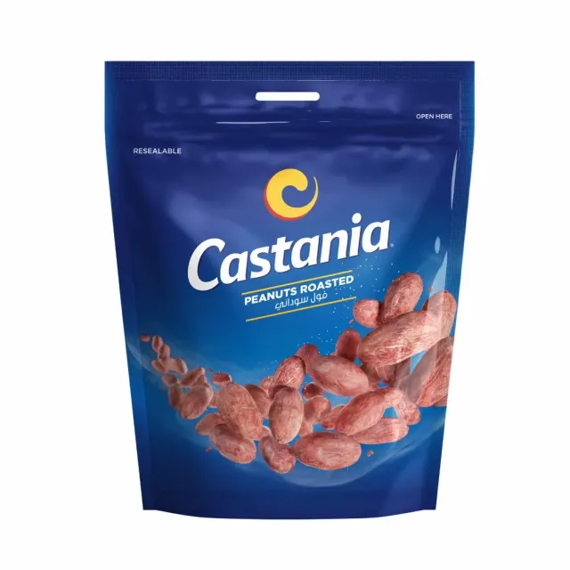 CASTANIA PEANUTS ROASTED DOY PACKS 100G