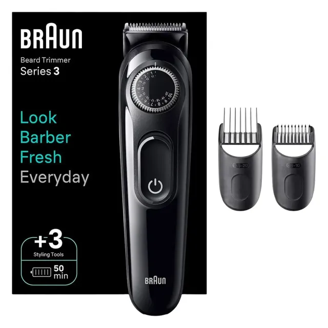 Braun Beard Trimmer Black/Gray BT3410