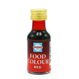 GREENS FOOD COLOUR RED 28ML