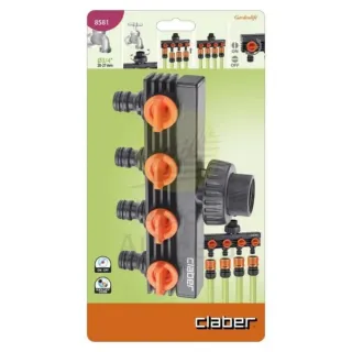 Claber Water Distributor 4-Outlet