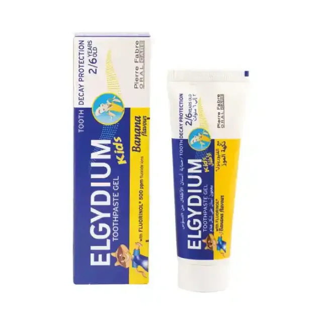 Elgydium Kids Toothpaste Banana 50Ml, 2-6Years