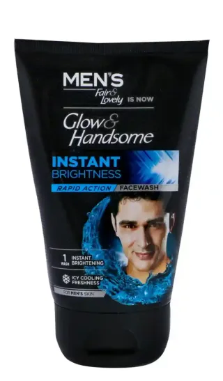 Fair & Lovely Glow & Handsome Brightening Facial Wash for Men, 100g