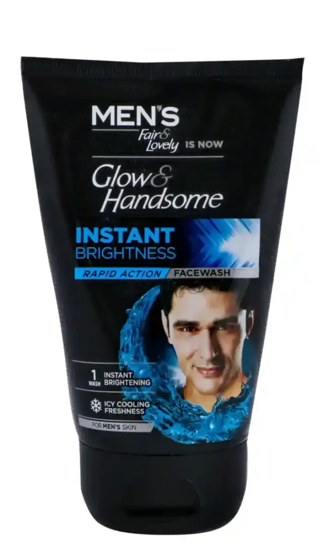Fair & Lovely Glow & Handsome Brightening Facial Wash for Men, 100g