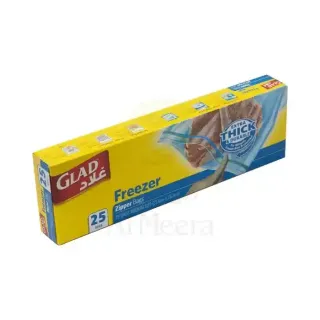 Glad Freezer Zipper Bags 25 Pcs