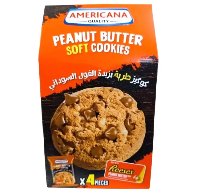 AMERICANA PEANUT BTR SOFT COOKIES 40GX4