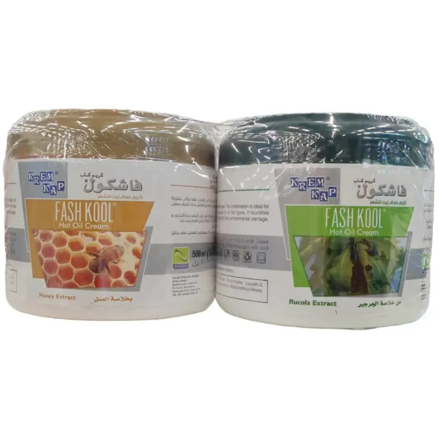 Fashkool Hot Oil Cream Assorted 500mlx2 Pieces