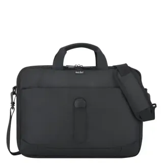 Delsey Datum Briefcase 2 Compartment Protection Black