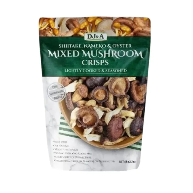DJ&A Crisps Shiitake, Nameko & Oyster Mixed Mushroom 65g