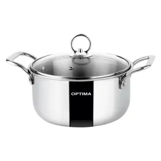 Optima Triply Stainless Steel Casserole 22cm Tc220