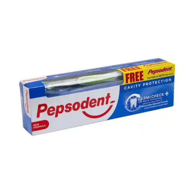 Pepsodent Germicheck Toothpaste With Tooth Brush 150g