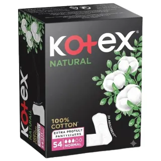 Kotex Extra Protect Pantyliners Natural 54 Pieces