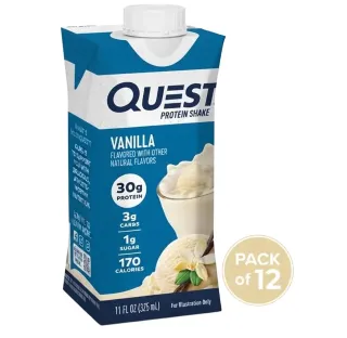 Quest Protein Shake Vanilla Flavored With Other Natural Flavors 325mlx12 Pieces