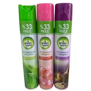 Green World Spray Air Freshener 300mlx3 Special Price
