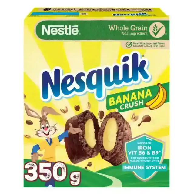 Nesquik Banana Crush Breakfast Cereal 350 g